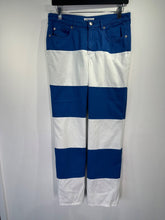 Load image into Gallery viewer, sonia rykiel blue &amp; white stipe jeans, Size 38
