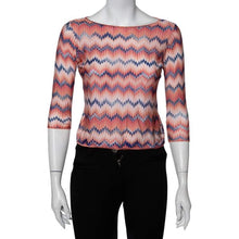 Load image into Gallery viewer, missoni pink patterned knit top, Size medium
