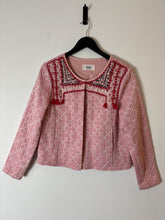 Load image into Gallery viewer, mango pink quilted embellished jacket, Size large
