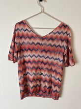 Load image into Gallery viewer, missoni pink patterned knit top, Size medium

