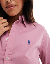 Load image into Gallery viewer, Polo Ralph Lauren pink twill logo shirt, Size large
