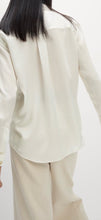 Load image into Gallery viewer, M&amp;S ivory silky shirt, Size 12
