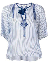 Load image into Gallery viewer, Isabel Marant Etoile blue joya stripe top, Size 38
