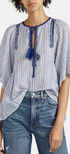 Load image into Gallery viewer, Isabel Marant Etoile blue joya stripe top, Size 38
