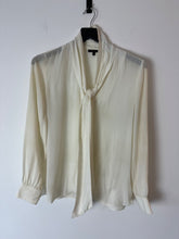 Load image into Gallery viewer, massimo dutti ivory Tie neck blouse, Size xs
