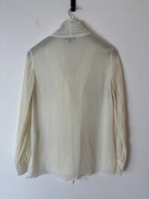 Load image into Gallery viewer, massimo dutti ivory Tie neck blouse, Size xs
