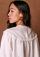 Load image into Gallery viewer, sezane white celestia broderie anglaise top, Size 40
