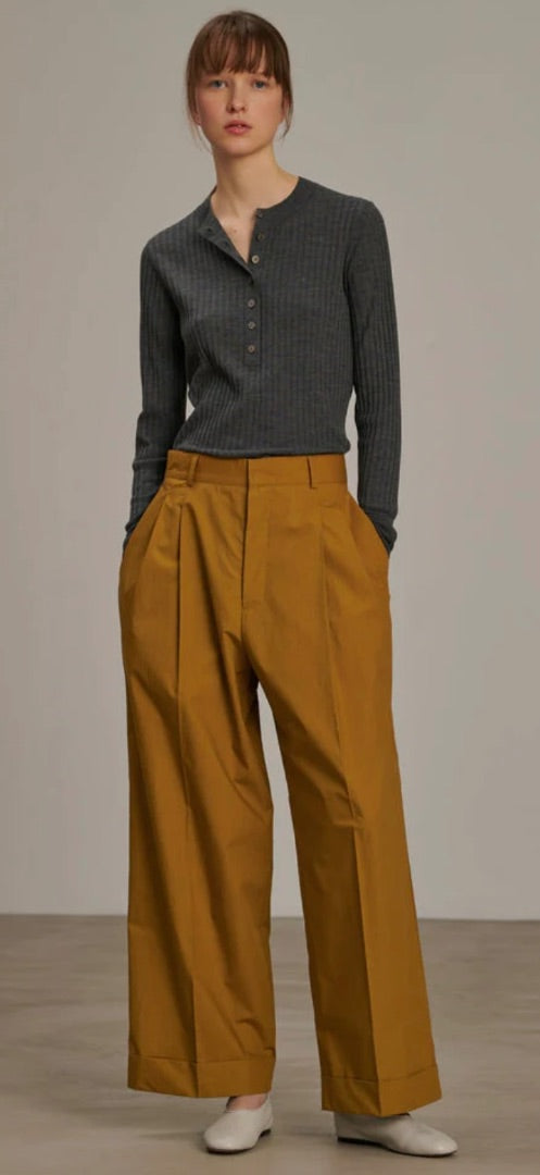 soeur bronze watson wide leg trousers, Size 36