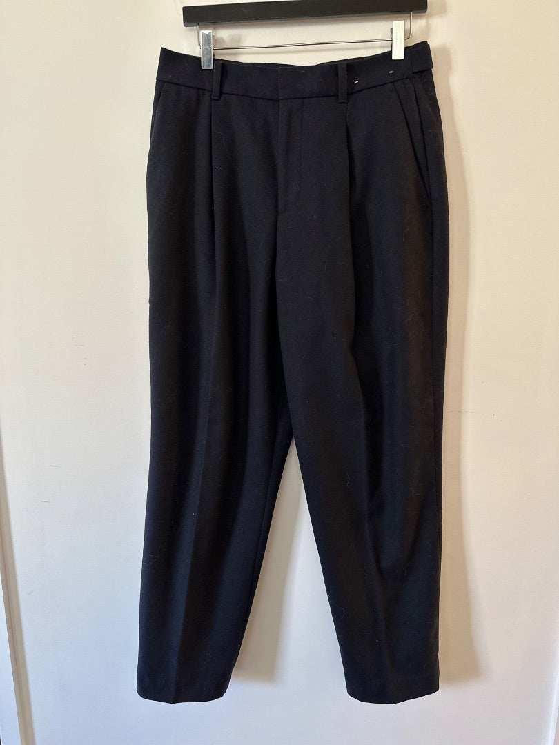 Comptoir des Cotonniers navy buckle detail trousers, Size 10