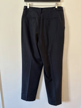 Load image into Gallery viewer, Comptoir des Cotonniers navy buckle detail trousers, Size 10
