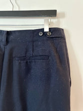 Load image into Gallery viewer, Comptoir des Cotonniers navy buckle detail trousers, Size 10
