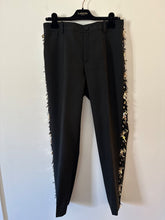 Load image into Gallery viewer, lanvin black embellished tuxedo pants, Size 38
