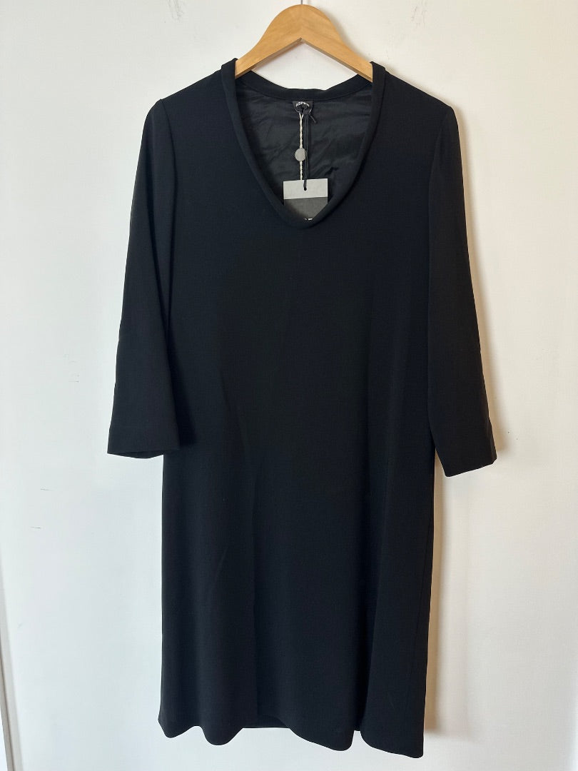 aspesi black shift dress, Size 40
