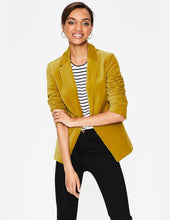 Load image into Gallery viewer, Boden Mustard Velvet suit, Size 12R
