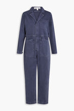 Load image into Gallery viewer, Alex Mill grey herringbone cotton jumpsuit, Size small
