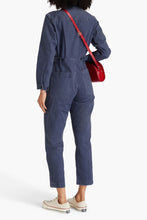 Load image into Gallery viewer, Alex Mill grey herringbone cotton jumpsuit, Size small
