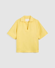 Load image into Gallery viewer, fine day yellow linen shirt, Size xs
