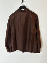 Load image into Gallery viewer, soeur chocolate silk tie shirt, Size 36
