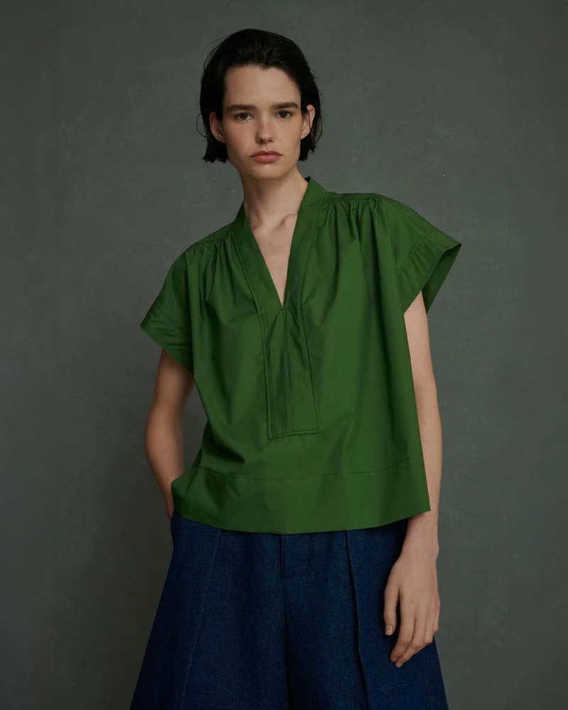 soeur green Madagascar top, Size 36