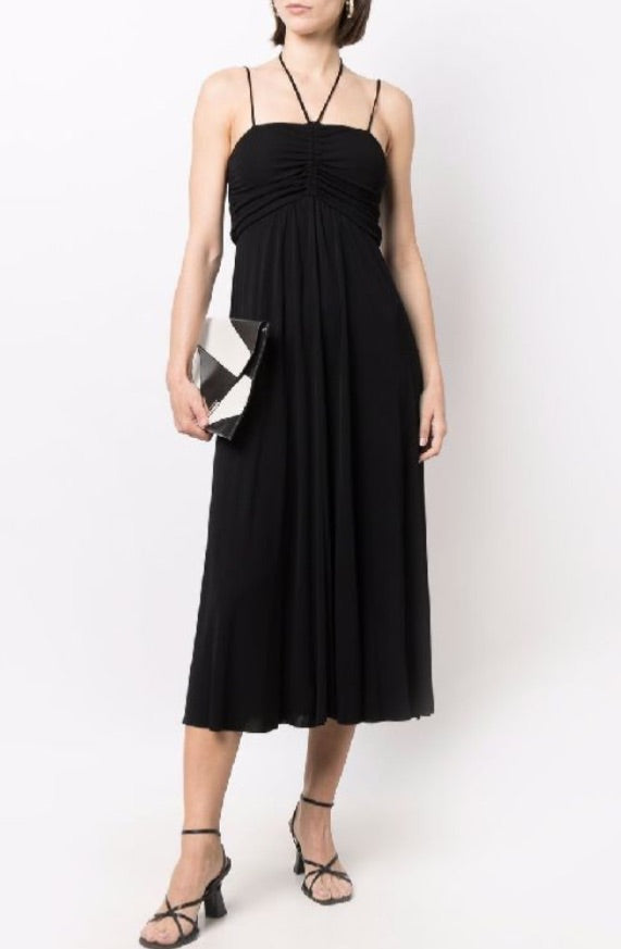 Isabel marant black jenila halter midi dress, Size 42