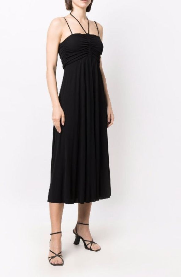 Isabel marant black jenila halter midi dress, Size 42