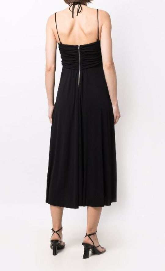 Isabel marant black jenila halter midi dress, Size 42