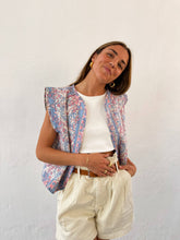 Load image into Gallery viewer, Blue Floral Vest

