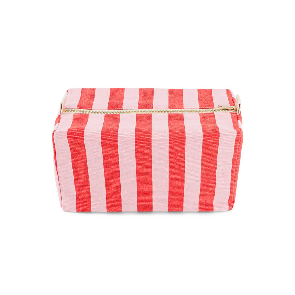 VIC TOILETRY BAG STRPES TOMATO / CANDY PINK