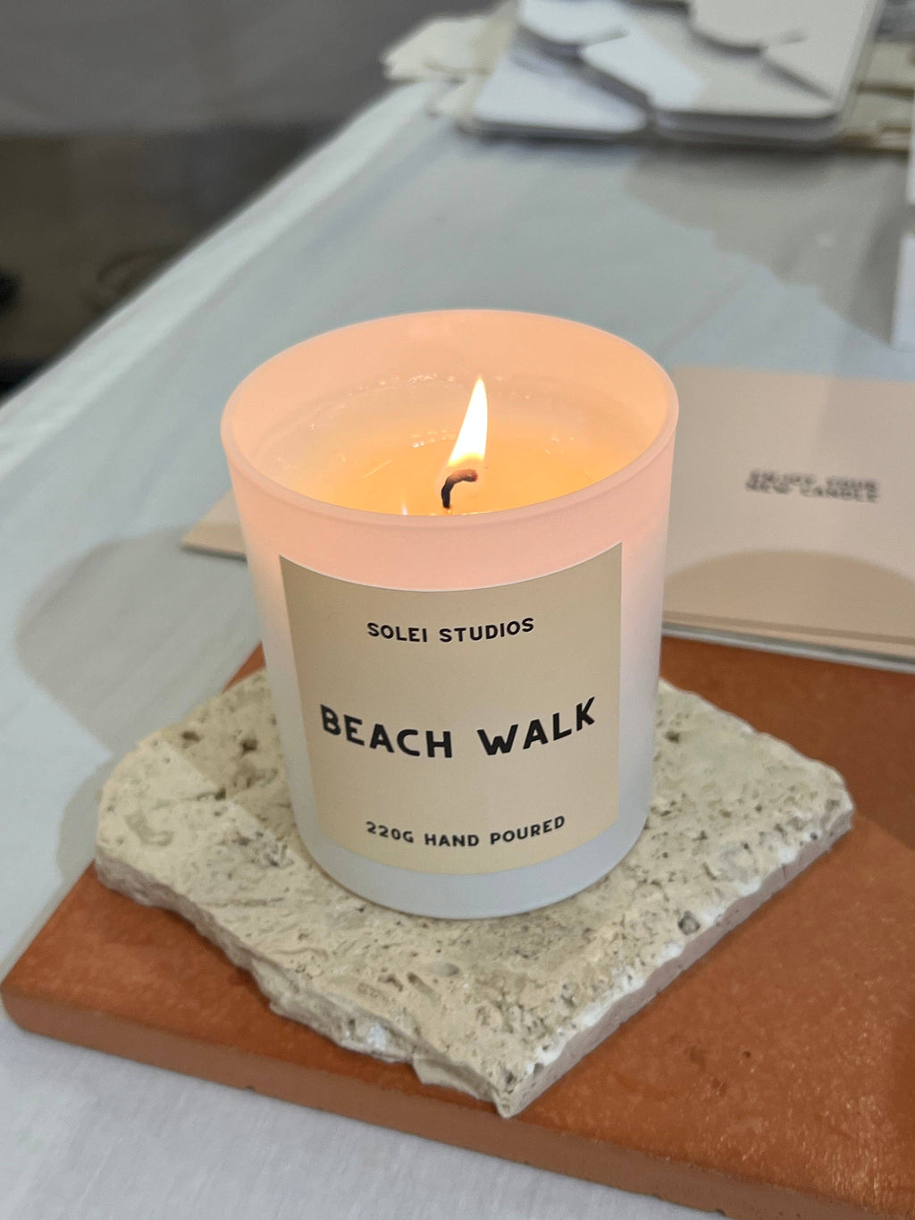 Beach Walk - Coconut & Bergamot - Hand poured - 220g