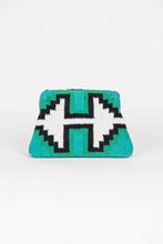 Load image into Gallery viewer, YUCATAN BLUE MULTICOLOR CLUTCH
