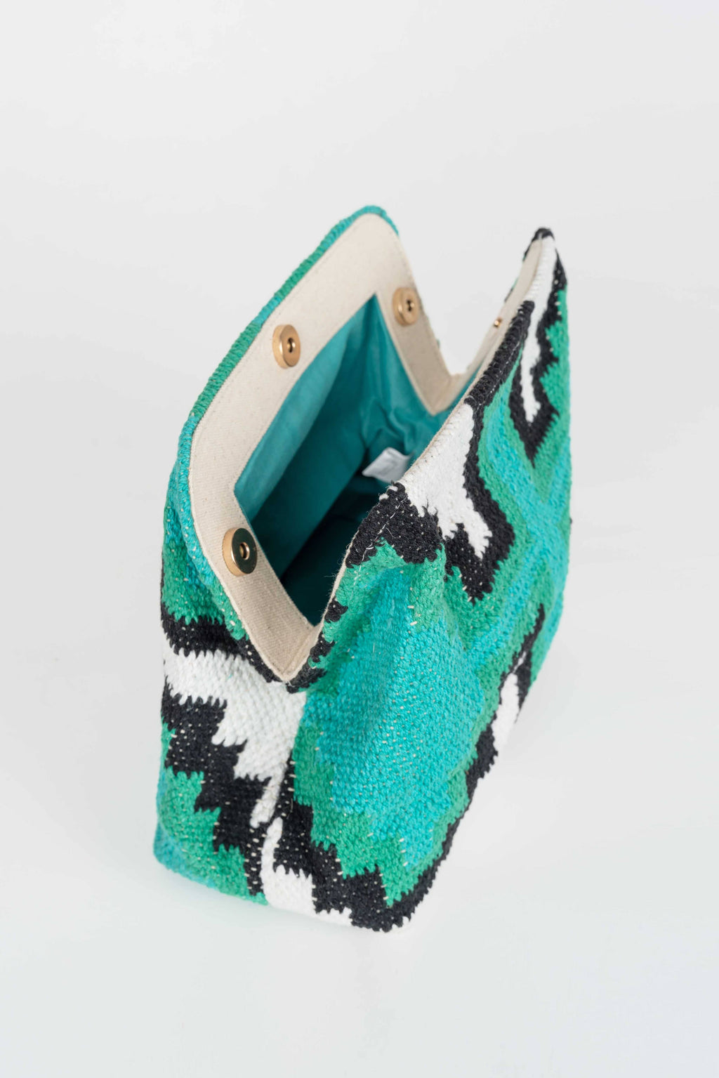 YUCATAN BLUE MULTICOLOR CLUTCH