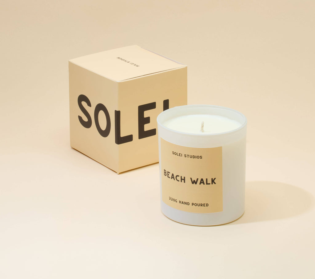 Beach Walk - Coconut & Bergamot - Hand poured - 220g