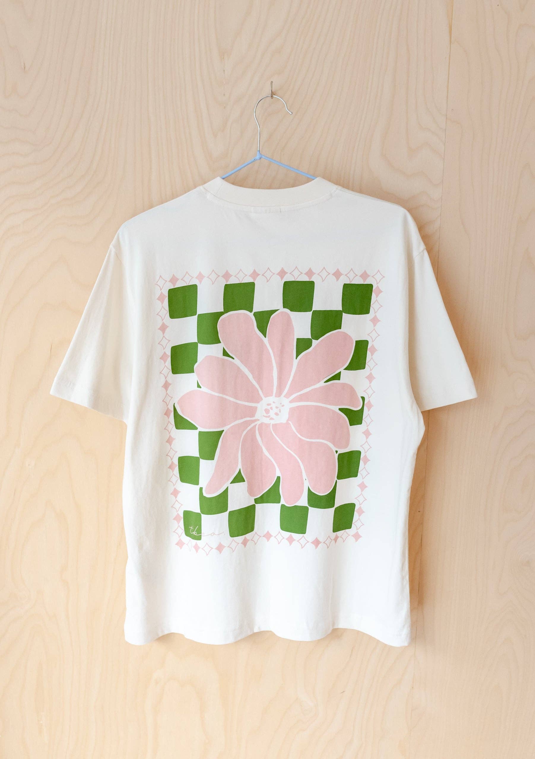 Cotton T-Shirt in Ecru Flora