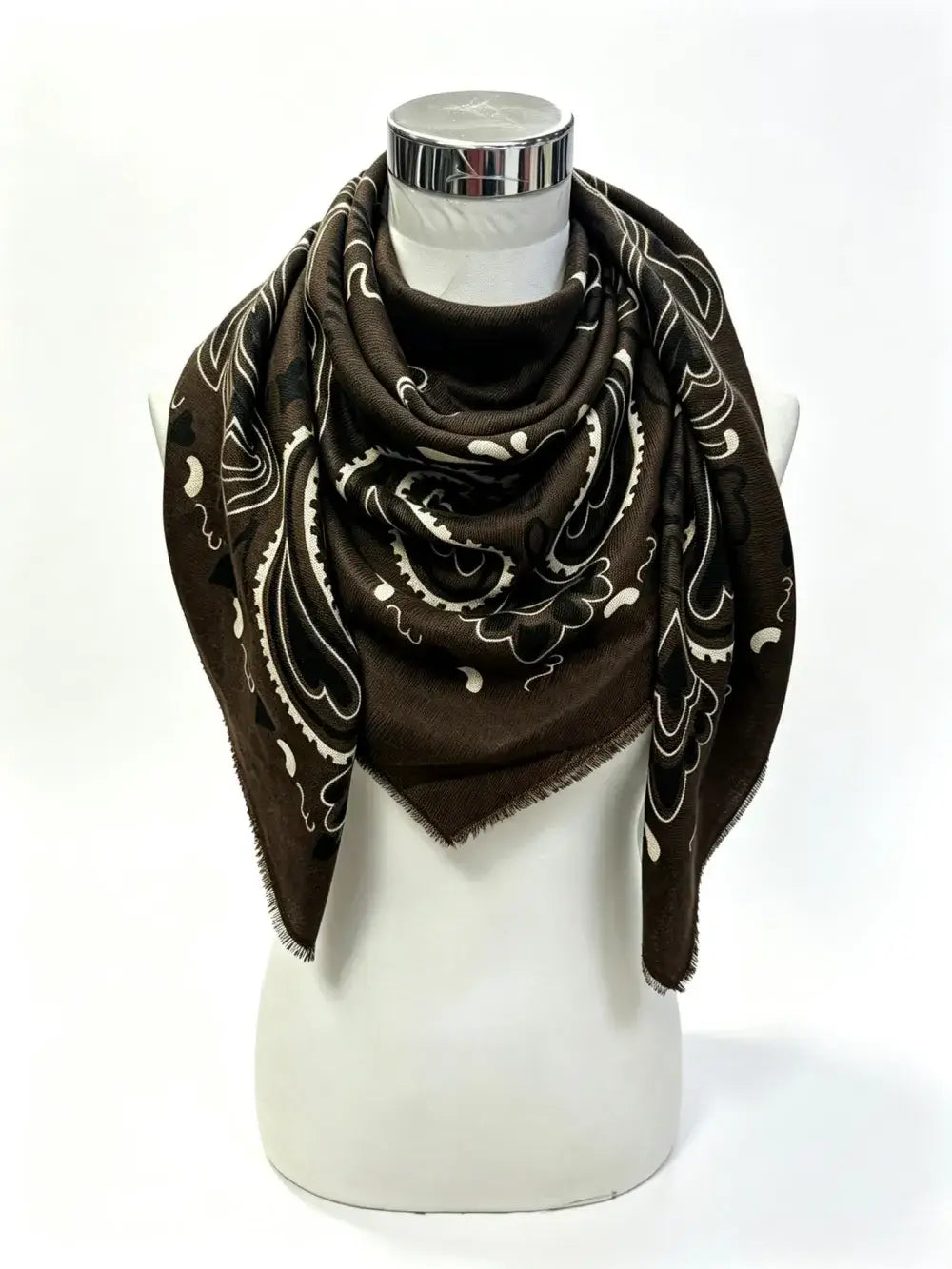 K22 woolen bandana-print scarf