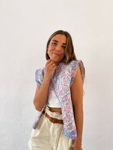 Load image into Gallery viewer, Blue Floral Vest
