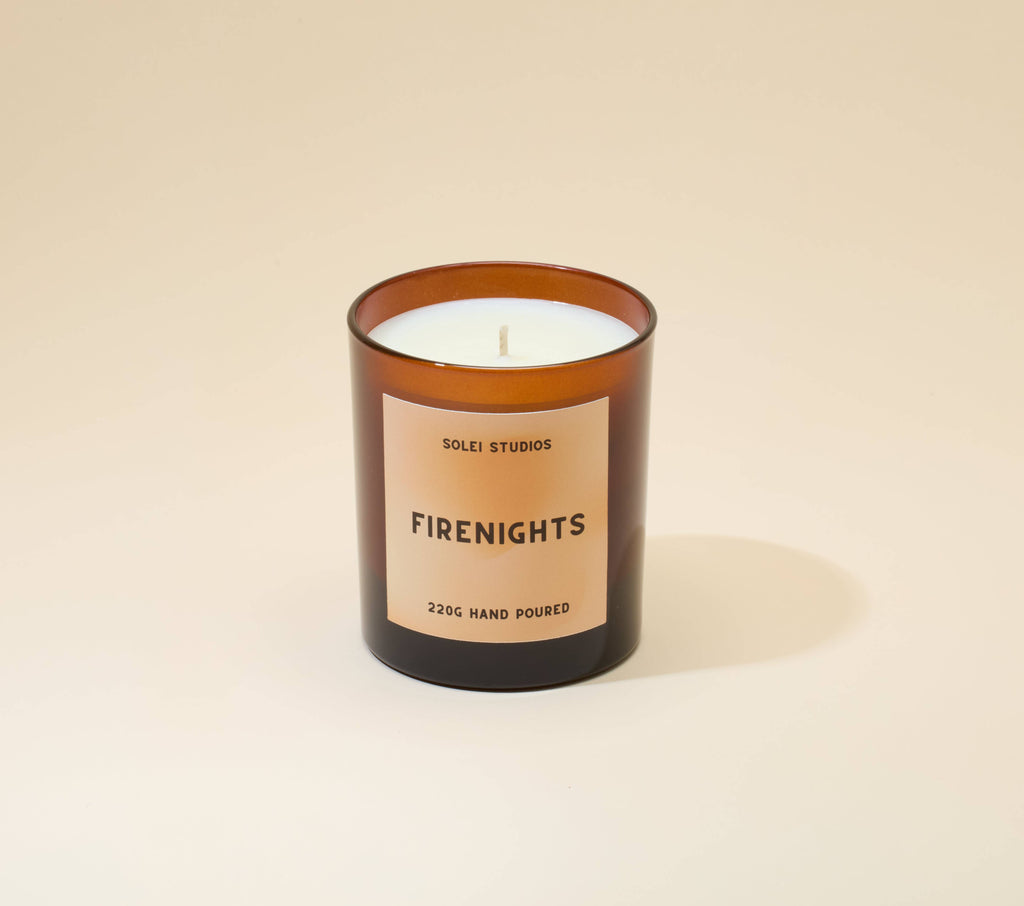 Firenights - Hay, Amber, Honey - 100% soy wax - Hand poured