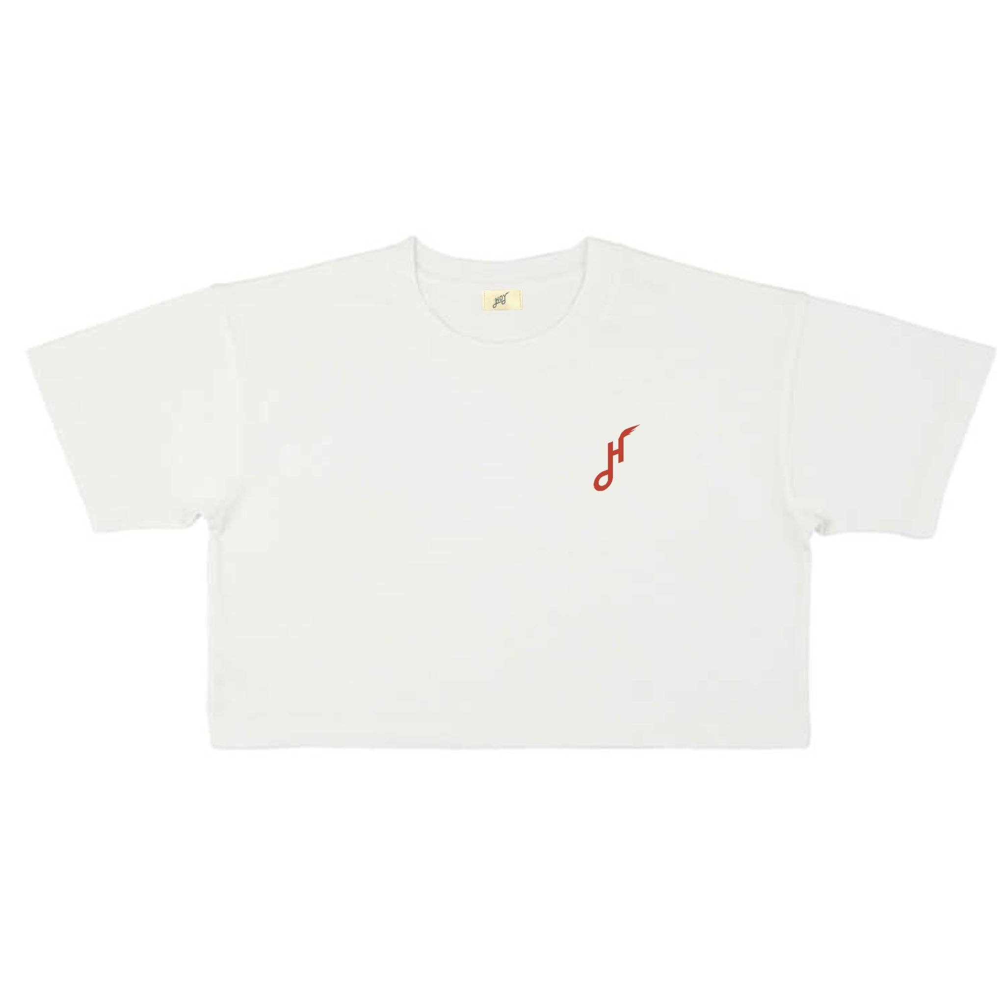 Women's Hoy Downtown Organic Crop T-shirt - Natural