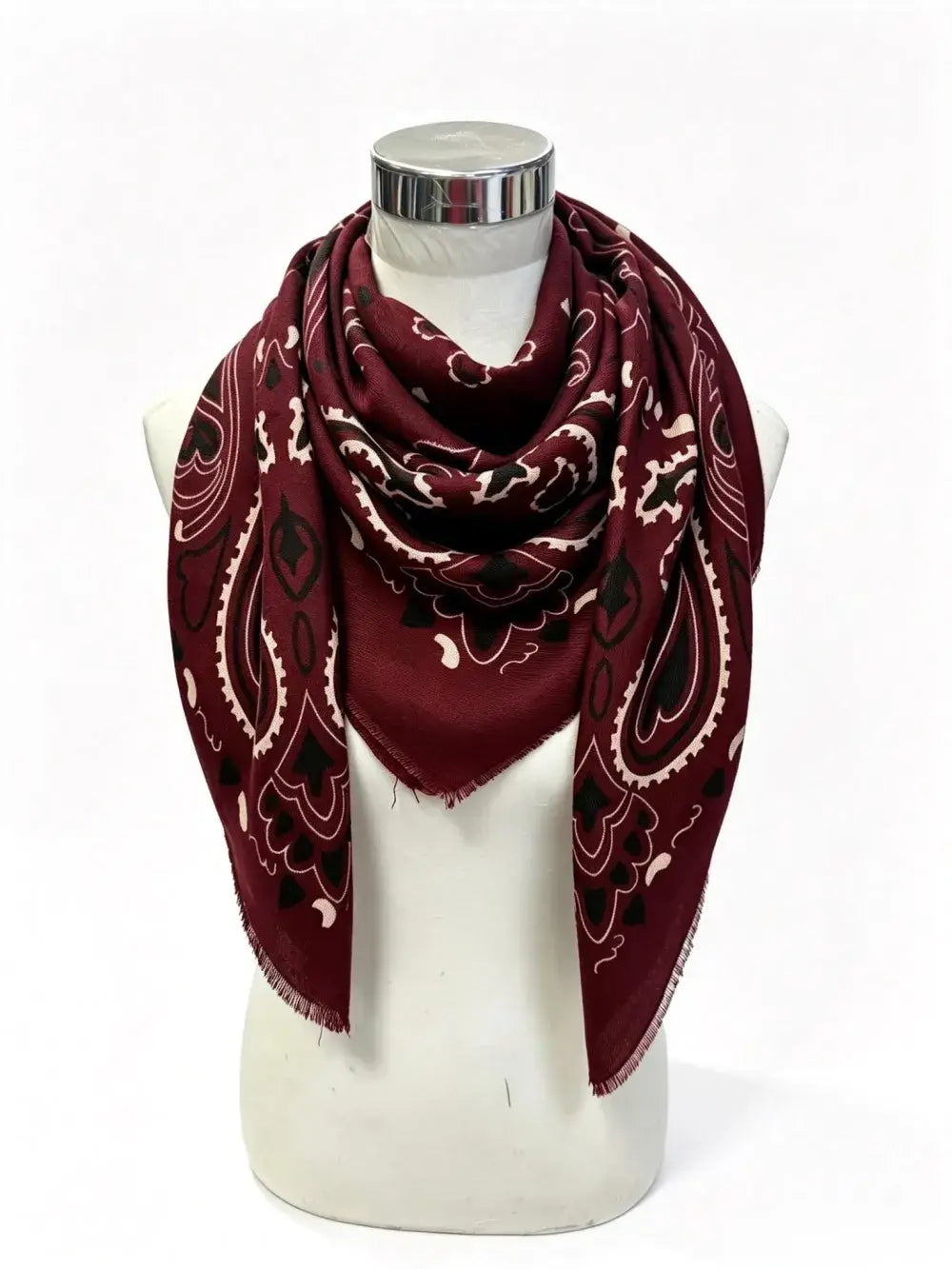 K22 woolen bandana-print scarf