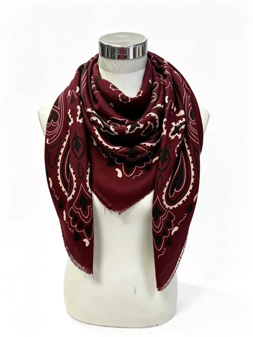 bandana-print scarf