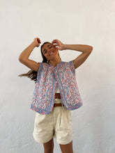 Load image into Gallery viewer, Blue Floral Vest
