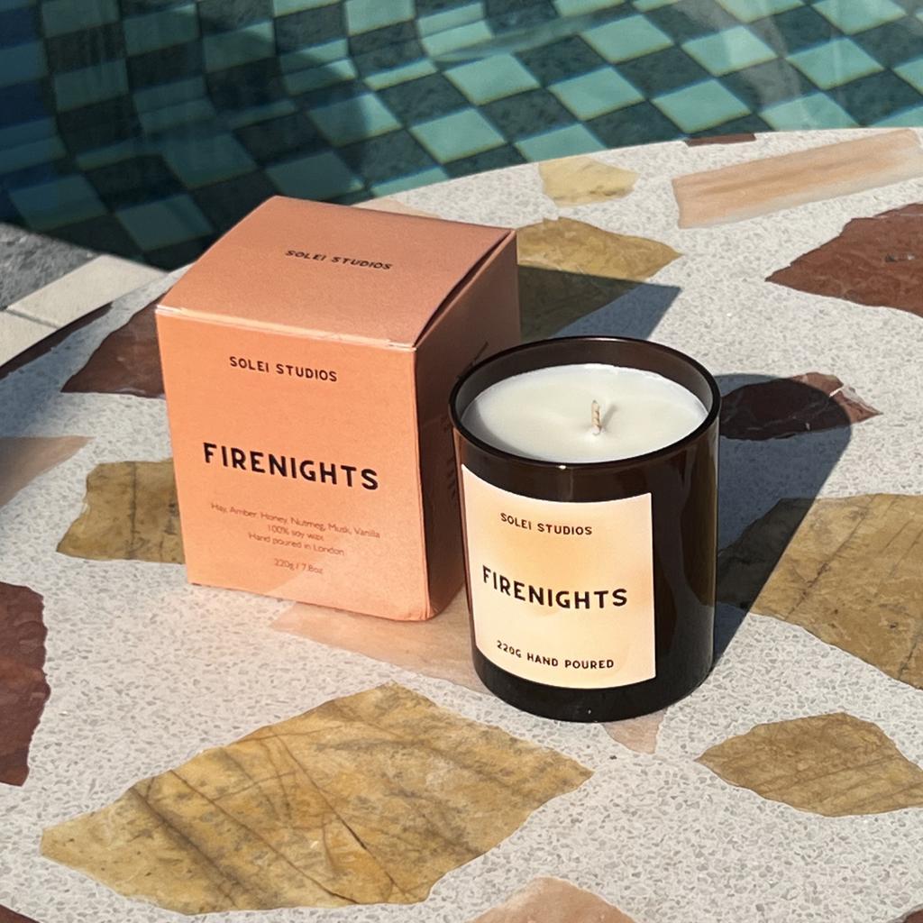 Firenights - Hay, Amber, Honey - 100% soy wax - Hand poured