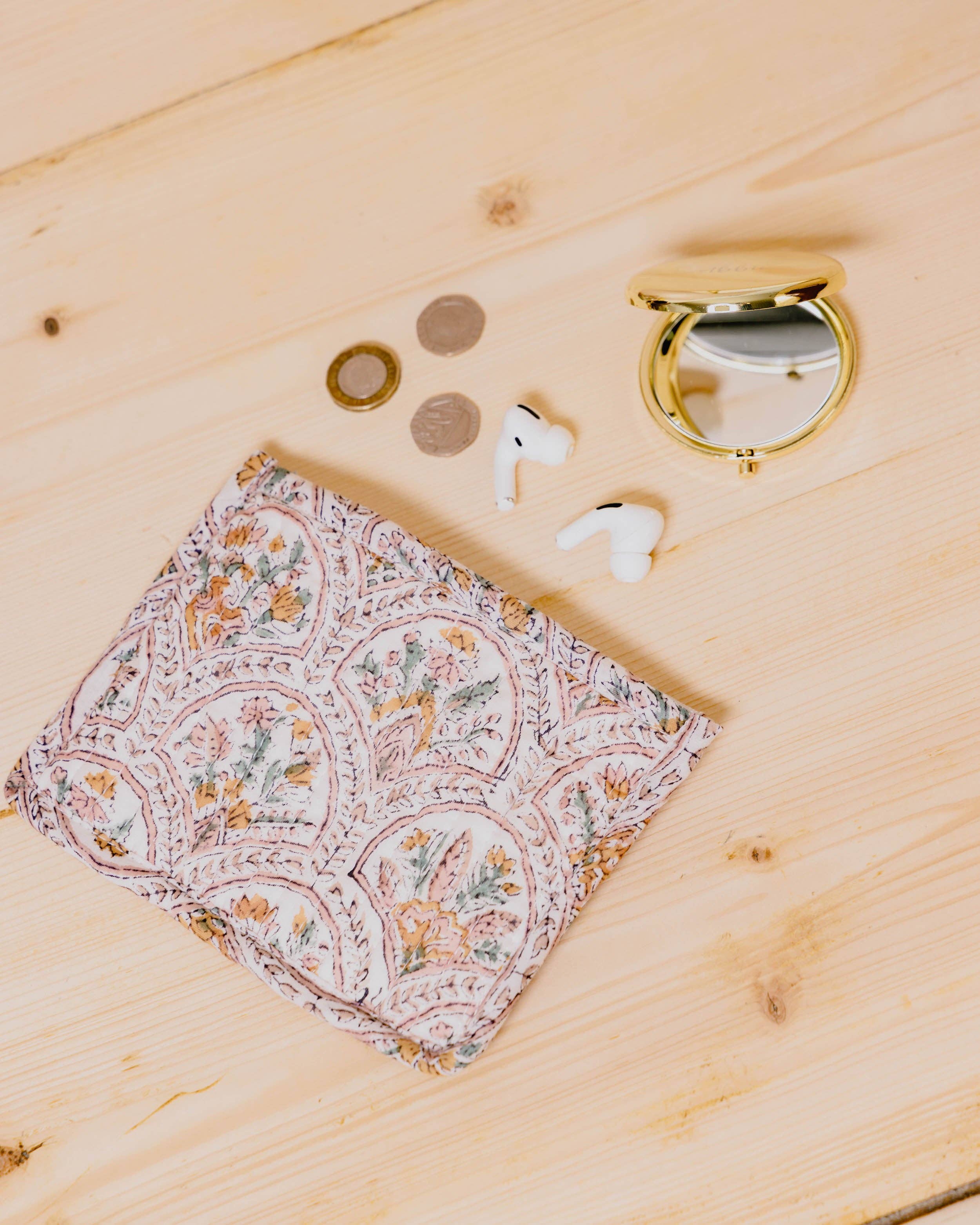 Block Print Flat Pouches