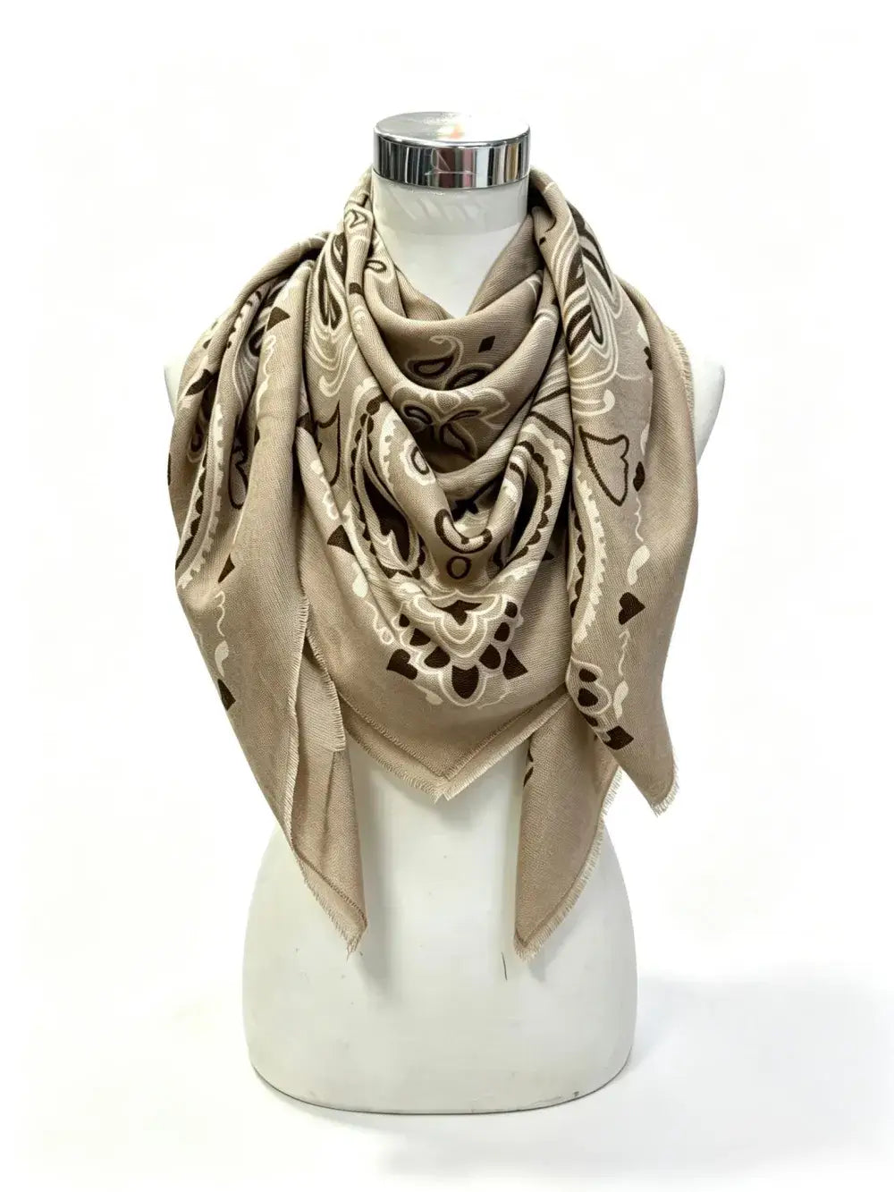 K22 woolen bandana-print scarf