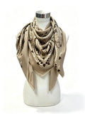 K22 woolen bandana-print scarf