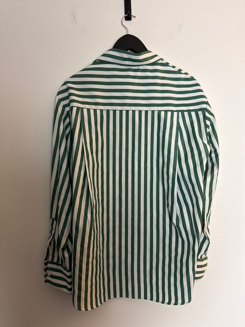 Frankie shop Green Striped shirt, Size Xs