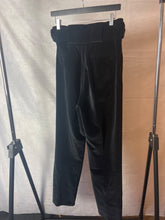 Load image into Gallery viewer, Anna Mason Black Black velvet trousers, Size 8
