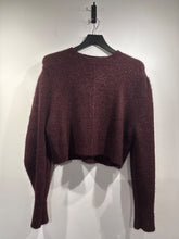 Load image into Gallery viewer, Isabel Marant Burgundy Marled cropped jumper, Size 40
