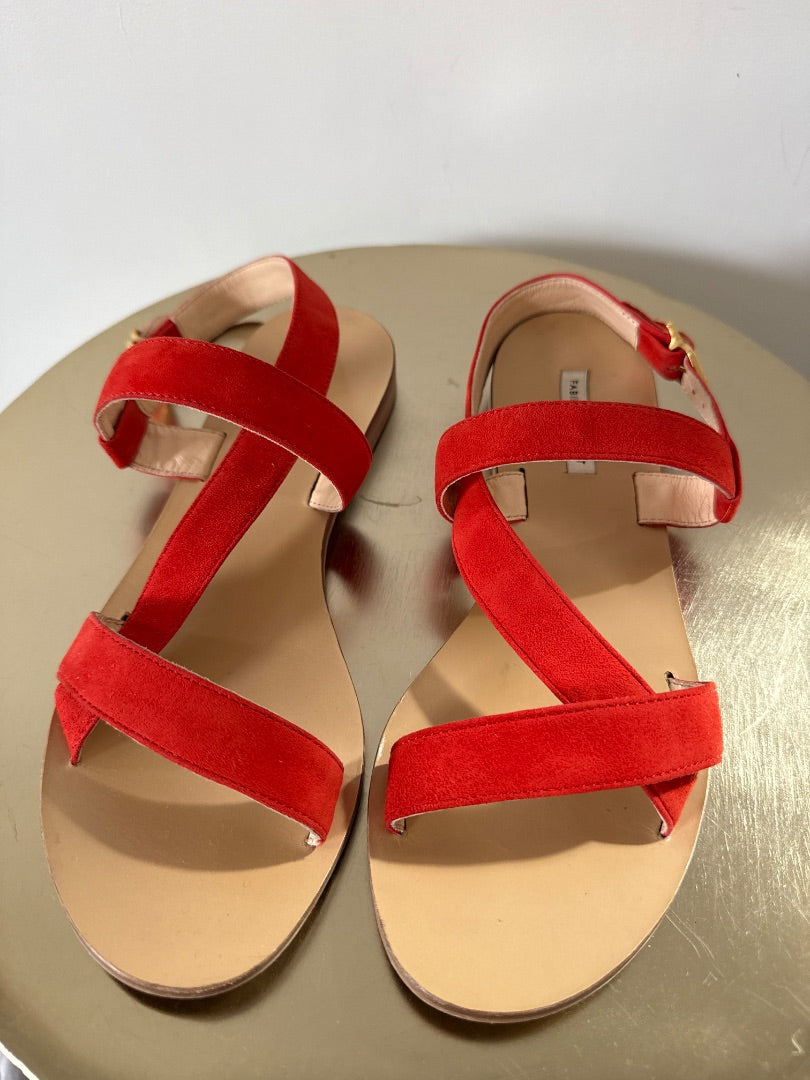fabienne chapot Red Suede strap sandals, Size 38