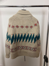 Load image into Gallery viewer, Cacharel Ecru Vintage wool zip cardigan, Size Small
