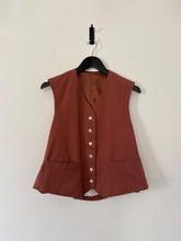 Load image into Gallery viewer, No brand Rose Brushed cotton waistcoat, Size 10
